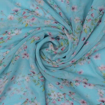 Beautiful Rama Floral Vine Digital Printed Fabric