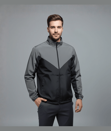 Looks United Polyester Men's Windcheater Jacket - Black ( Pack of 1 )