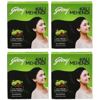 Godrej Kali Mehendi Powder Hair Colour - 24g (Pack Of 4)