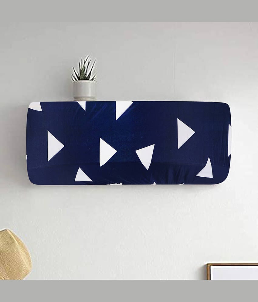 Single Polyester Blend Blue AC Cover for (1.5 to 2) Ton Split AC