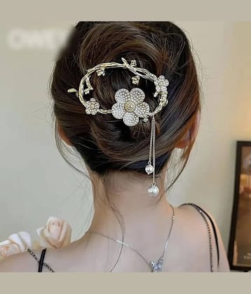 Blubby Gold Hair Clip ( Pack of 1 )