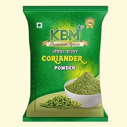 KBM Premium Spices Coriander Powder, 200 gm Pouch