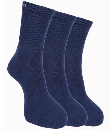 Force NXT Cotton Blend Mens Self Design Multicolor Mid Length Socks ( Pack of 3 ) - Multicolor