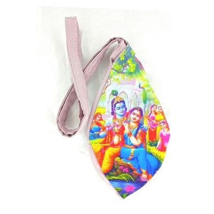 MAYAPURI Radha Krishna Printed Japa Bag/Chanting Bag with Sakshi Mala Counter