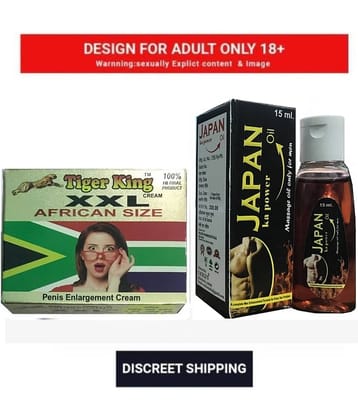 XXL African Size Penis Enlargement Cream & Japan Ka Power Oil 15ml Combo