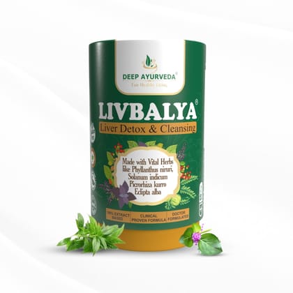 LivBalya®Liver Detox Formula | Liver Detox & Cleanse, Fatty Liver, High Cholesterol & Alcoholic Liver- Vegan Capsule
