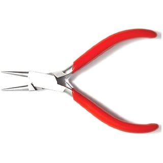 Beads Stainless Steel Slim Line Easy Hold Round Nose Jeweler Pliers 4 Inch