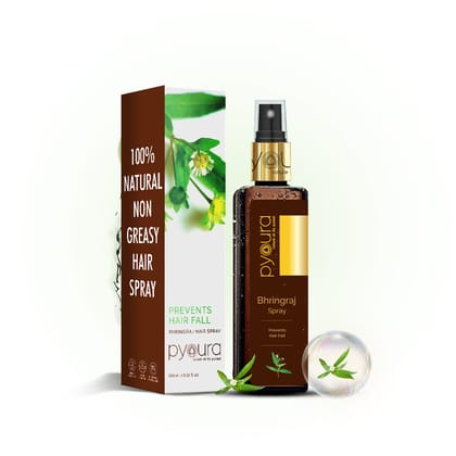 Bhringraj Mist, Prevent Hair Fall. Boost Hair Growth, Non-greasy. No alcohol or preservatives added.<h6>-100 ml
