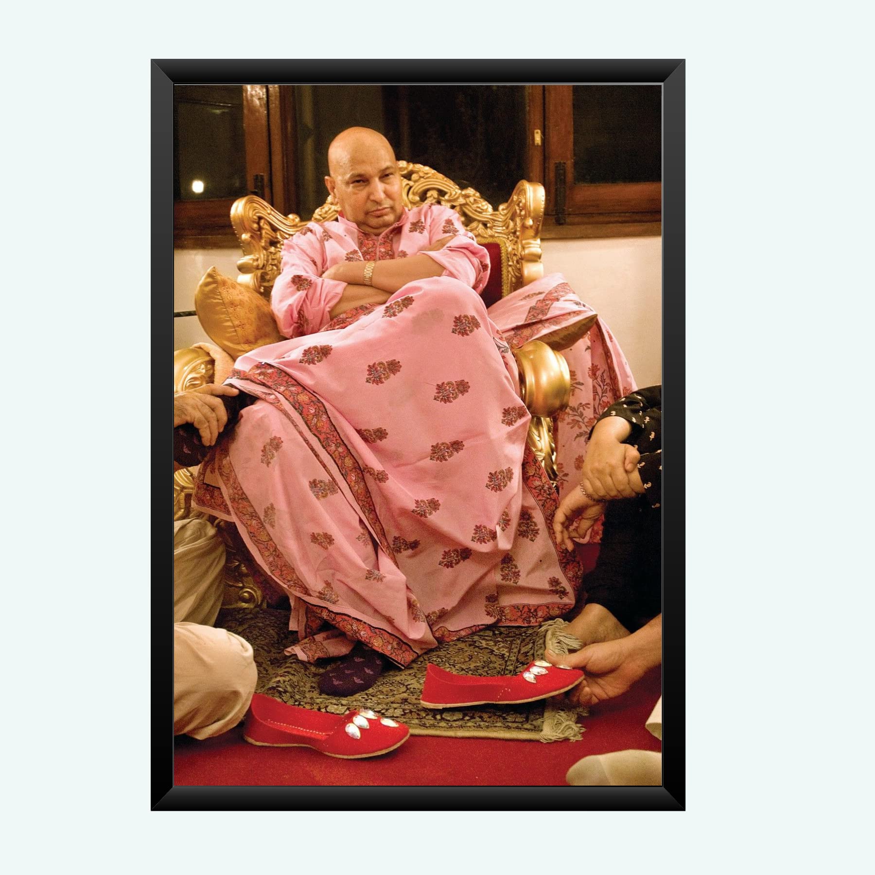 NOKKES Guru ji Best Poster Photo With Frame For Home Bedroom Living room office Photo Frame Size 8X12 In_16