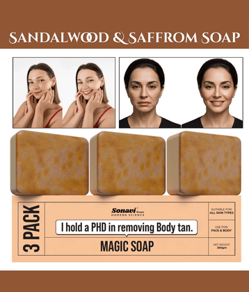 Sonavi Skin Whitening GHARSOAP Soap for All Skin Type ( Pack of 3 )