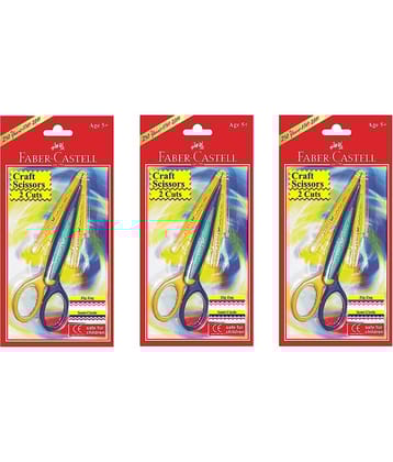 FABER-CASTELL CRAFT SCISSORS 2 CUT PACK OF 4
