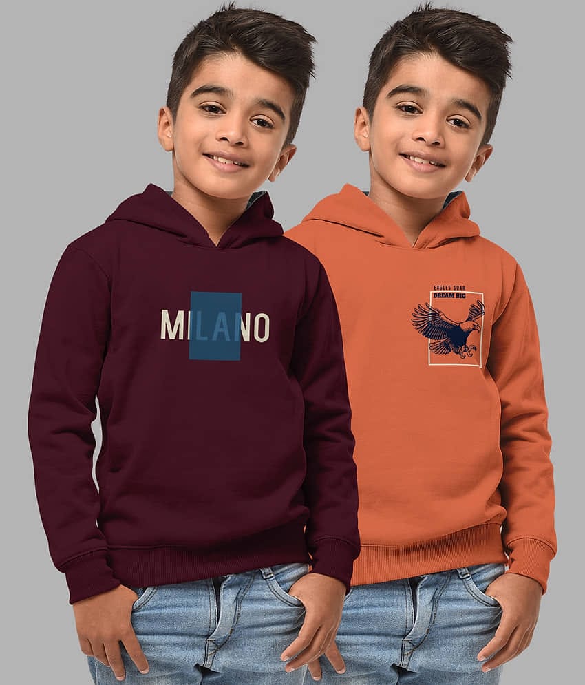 HELLCAT Pack of 2 Boys Cotton Blend Sweatshirt ( Multi Color )