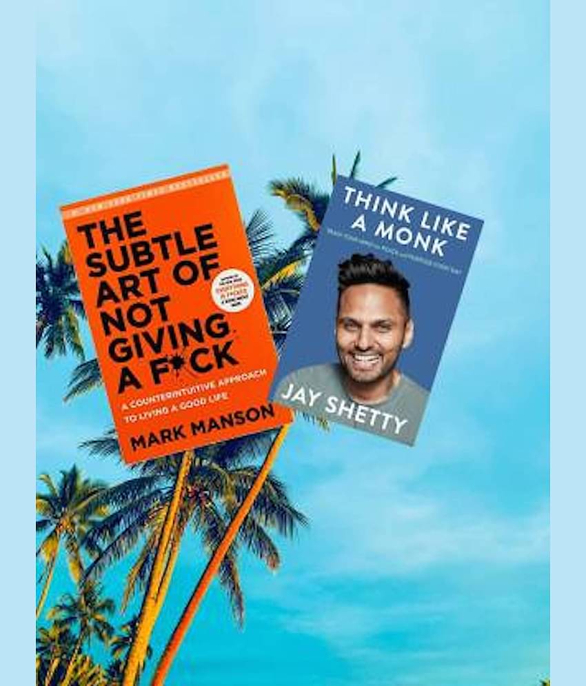 Think Like A Monk + The Subtle Art Of Not Giving A F…  (Paperback, Jay Shetty, Mark Manson)