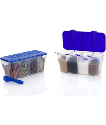 OFFYX - Spice Box PET Multicolor Tea/Coffee/Sugar Container ( Set of 2 )