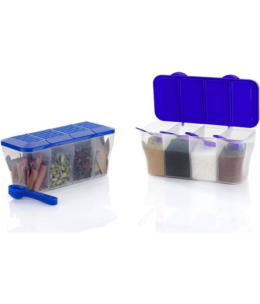 OFFYX - Spice Box PET Multicolor Tea/Coffee/Sugar Container ( Set of 2 )