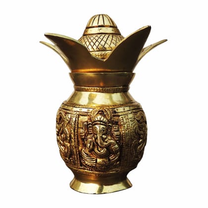 Brass Showpiece Kalash God Idol Statue (BSMAS1082 D)