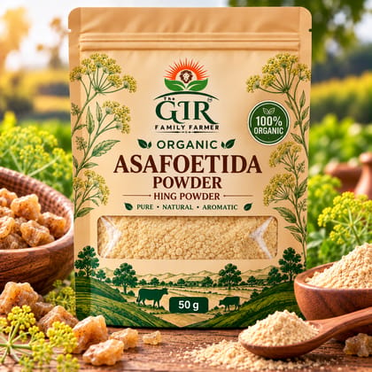 Organic Asafoetida Powder - Pure Flavor for Authentic Cooking | THE GIR FARMER