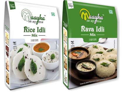 Maayka Rice Idli & Rava Idli | Pack Of 2