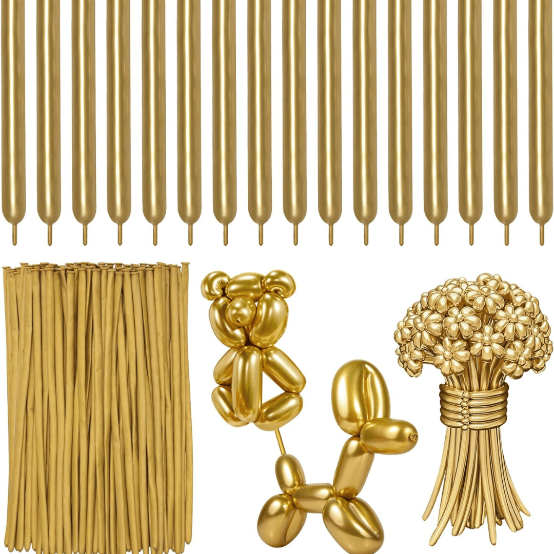 Chrome Gold Shiny BT Balloons - 36 inches - 50PC