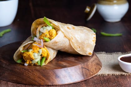 Paneer Tikka Mini Roll