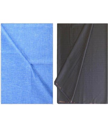 Kundan Sulz Gwalior Multi Linen Unstitched Shirts & Trousers