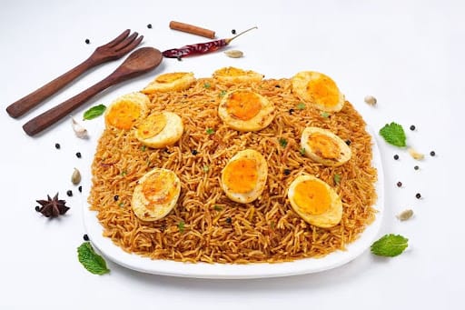 Hyderabadi Egg Biryani Serves 4