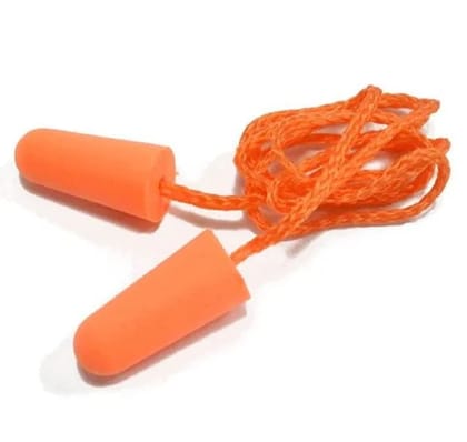 Ezyfit Corded Reusable Noise Reduction Soft Foam Ear Plugs - Pack of 10 Pairs
