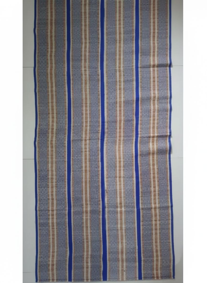 Sustainable Handcrafted Yoga Mat by Sandhya Mat Unit Cotton and Madurkathi Natural Grass Fiber 3 6 Square Feet