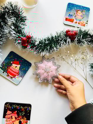 Pink Star Ornament