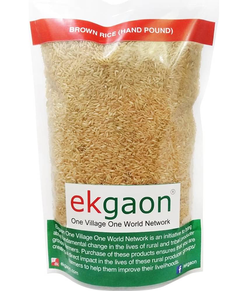 Ekgaon Raw Brown rice Hand Pound Rice 950 gm