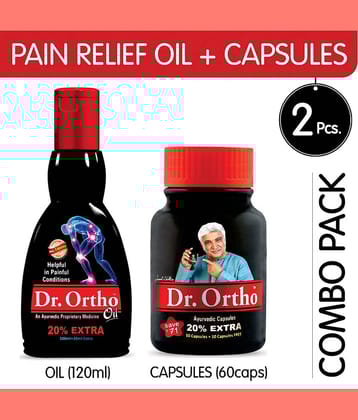 Dr.Ortho Pain Relief Oil 120Ml+ Capsule 60 (Combo Pack)