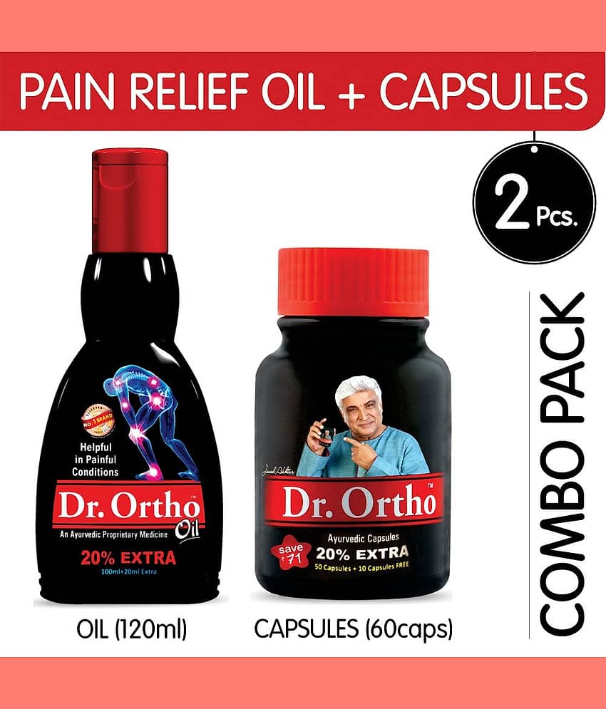 Dr.Ortho Pain Relief Oil 120Ml+ Capsule 60 (Combo Pack)
