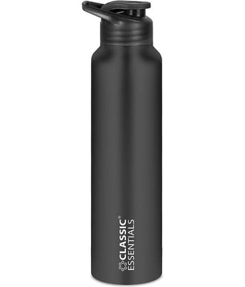 Classic Essentials Sipper+Water Sipper Black Water Bottle 1000 mL ( Set of 1 )