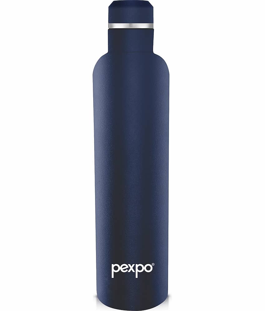 Pexpo 24Hrs Hot/Cold Flask Navy Blue Thermosteel Flask ( 750 ml )