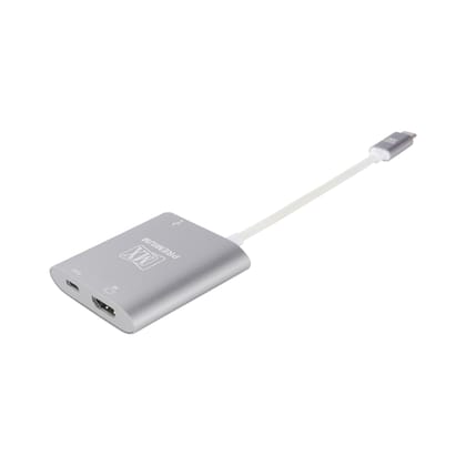 MX Premium MXP-5107-HUC Type-C to HDMI/USB-A/Type-C, Grey