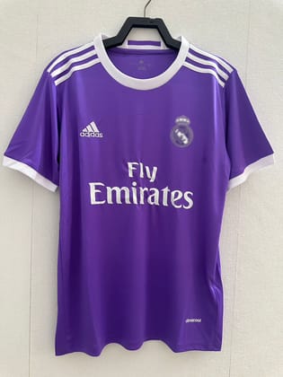 RL Madrid 2016-17 Away Purple Retro Jersey-S