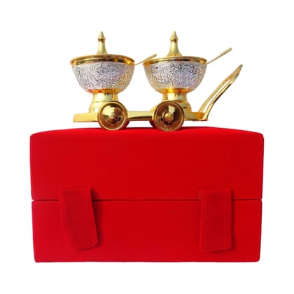 Brass Trolley 2 Tone With Spoon (BMAS138)