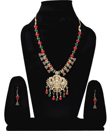Sunhari Jewels Multi Color Alloy Necklace Set ( Pack of 1 )