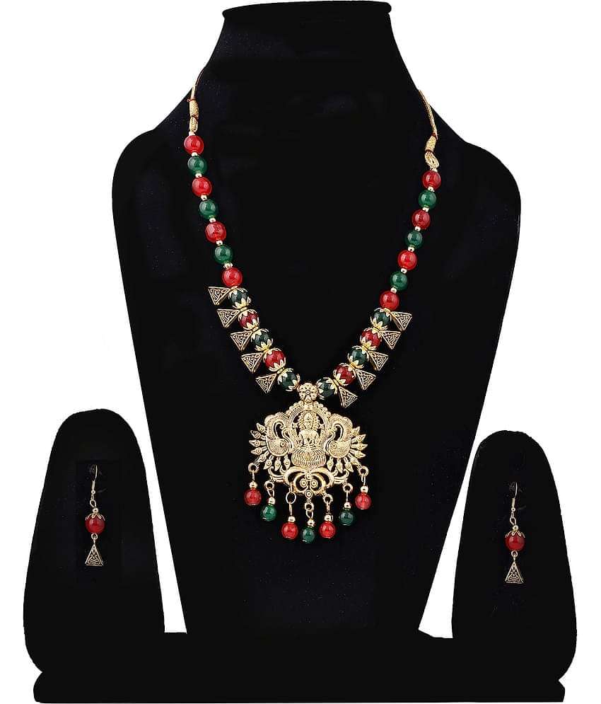 Sunhari Jewels Multi Color Alloy Necklace Set ( Pack of 1 )