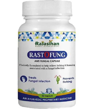 RAJASTHAN AUSHDHALAYA Rastofung Help to treat Fungal infection Capsule 30 no.s Pack Of 1