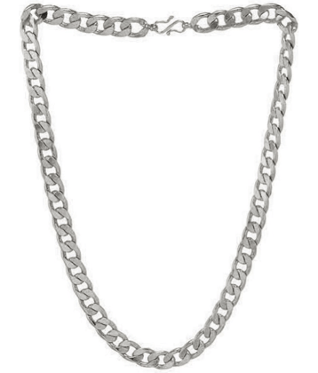 PUJVI - Silver Plated Alloy Chain ( Pack of 1 )
