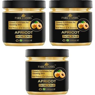 PARK DANIEL Papaya Facial Scrub For Glowing And Healthy Skin Pack of 2 of 100 ML Scrub (200 ml)