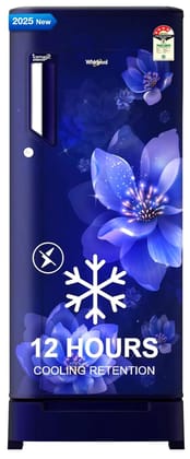 Whirlpool 192 L 4 Star Icemagic Powercool Direct-Cool Single Door Refrigerator with Base Drawer (215 IMPC ROY 4S SAPPHIRE MULIA-Z) Whirlpool 192 L 4 Star Icemagic Powercool Direct-Cool Single Door Refrigerator with Base Drawer (215 IMPC ROY 4S SAPPHIRE M