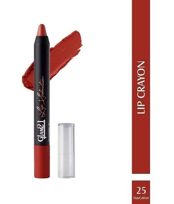 Glam21 Lip Seduction Non- Transfer Crayon Lipstick With Creamy Matte Formula 2.8gm First Kiss-27