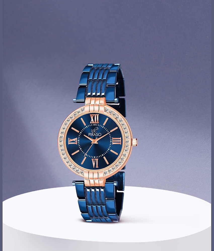 PIRASO Blue Stainless Steel Analog Men's Watch