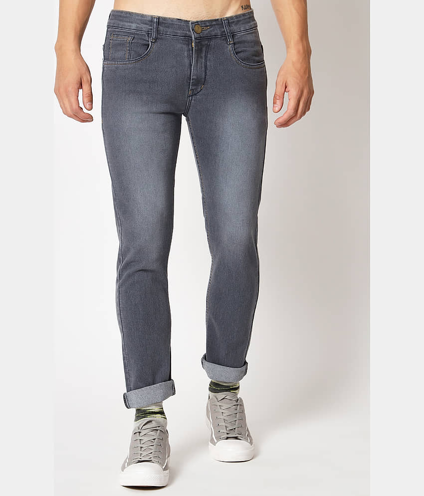 RAGZO - Grey Denim Slim Fit Men's Jeans ( Pack of 1 )