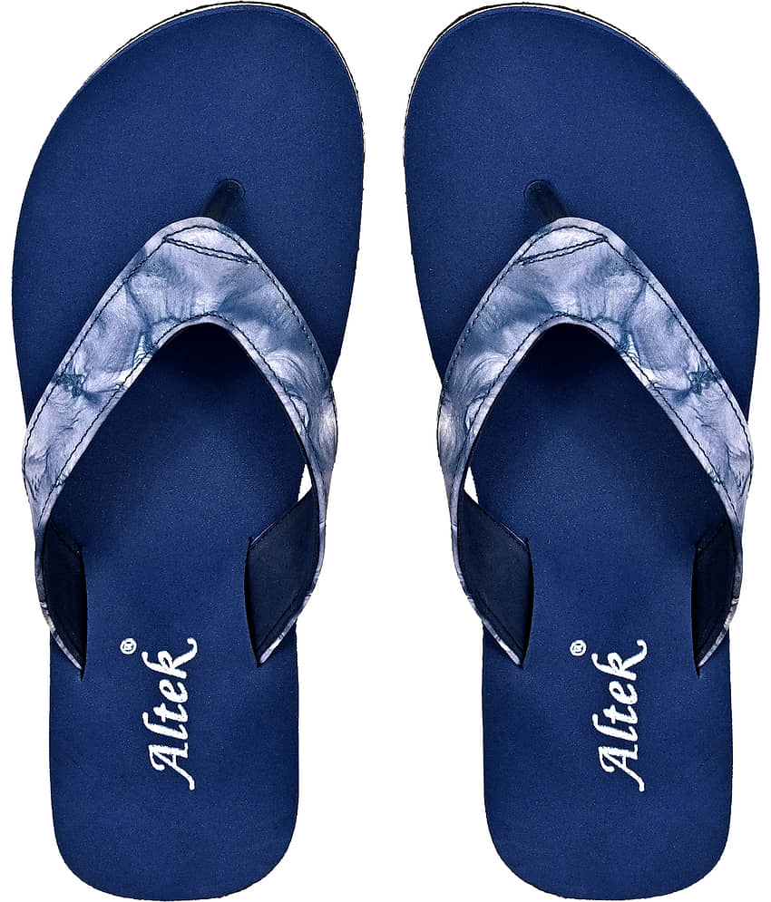 Altek - Navy Blue Women's Thong Flip Flop