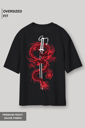 Dragon Warrior - Oversized T-Shirt-XS