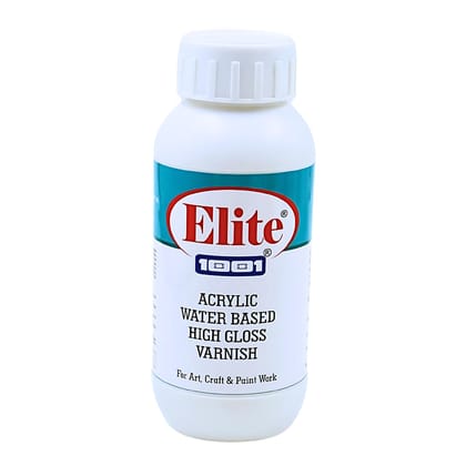 1001 Elite Acrylic Water Based High Gloss Varnish WT 1L | Clear Protective Finish for Wood, Furniture, Doors & Interior Surfaces