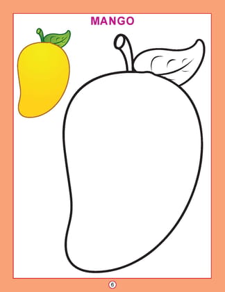 Fruits Copy Colour Book for Kids Age 1 -6 Years - Drawing and Painting Book for Early Learners [Paperback] Dreamland Publications
